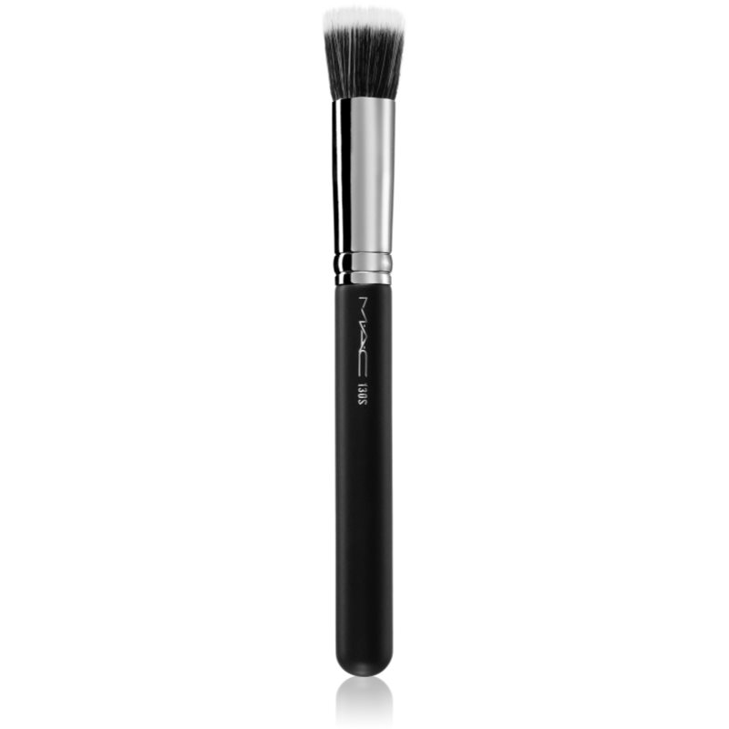 MAC Cosmetics Brush 130S Short Duo Fibre perie mică pentru aplicarea produselor lichide, cremoase sau pudră 1 buc