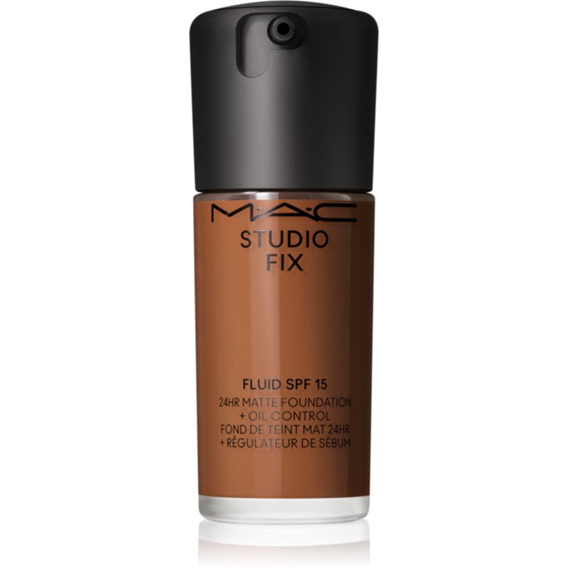 MAC Cosmetics Studio Fix Fluid SPF 15 24HR Matte Foundation + Oil Control machiaj cu efect matifiant SPF 15 culoare NW45 30 ml