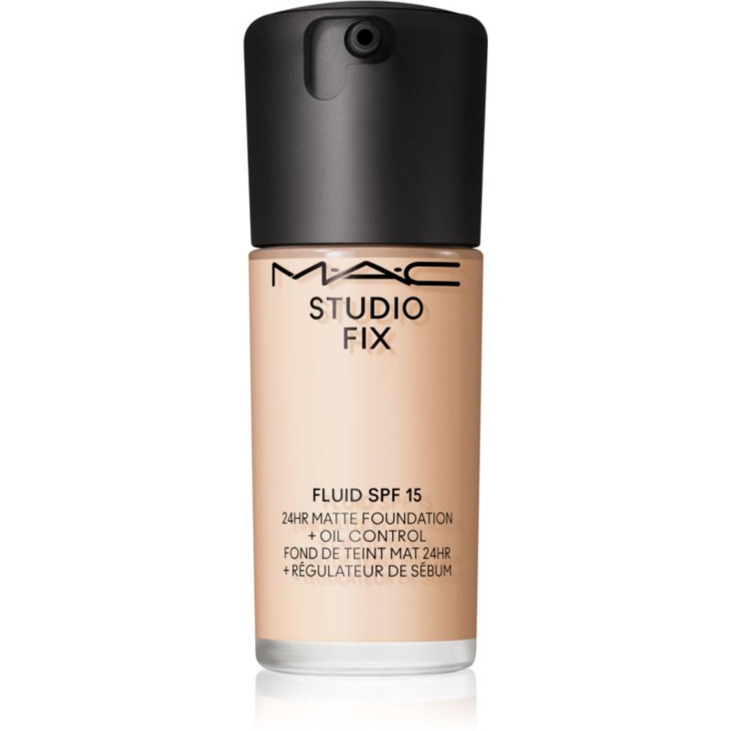 MAC Cosmetics Studio Fix Fluid SPF 15 24HR Matte Foundation + Oil Control machiaj cu efect matifiant SPF 15 culoare NC5 30 ml