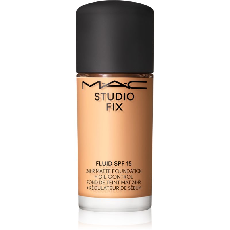 MAC Cosmetics Mini Studio Fix Fluid SPF 15 24HR Matte Foundation + Oil Control machiaj cu efect matifiant SPF 15 culoare NC20 15 ml