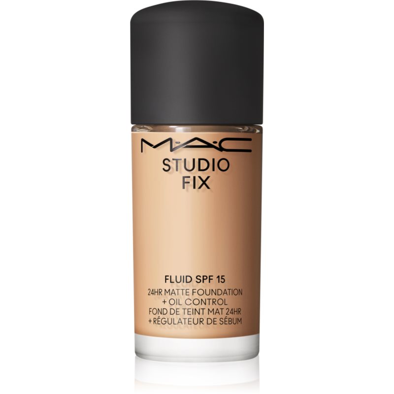 MAC Cosmetics Mini Studio Fix Fluid SPF 15 24HR Matte Foundation + Oil Control machiaj cu efect matifiant SPF 15 culoare NW15 15 ml