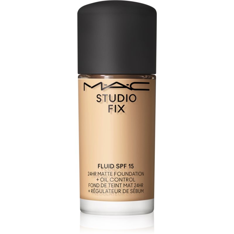 MAC Cosmetics Mini Studio Fix Fluid SPF 15 24HR Matte Foundation + Oil Control machiaj cu efect matifiant SPF 15 culoare NC17 15 ml