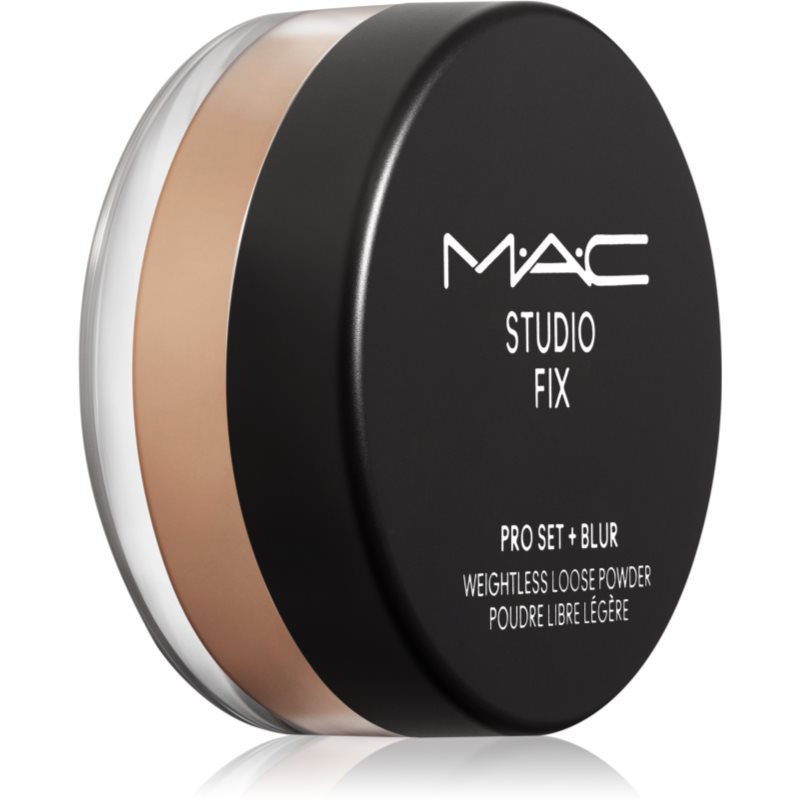 MAC Cosmetics Studio Fix Pro Set + Blur Weightless Loose Powder pudra cu efect de matifiere culoare Dark 6,5 g