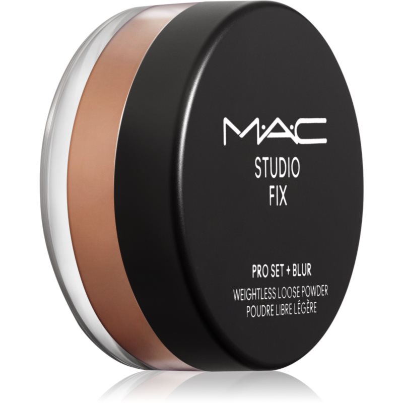 MAC Cosmetics Studio Fix Pro Set + Blur Weightless Loose Powder pudra cu efect de matifiere culoare Deep Dark 6,5 g