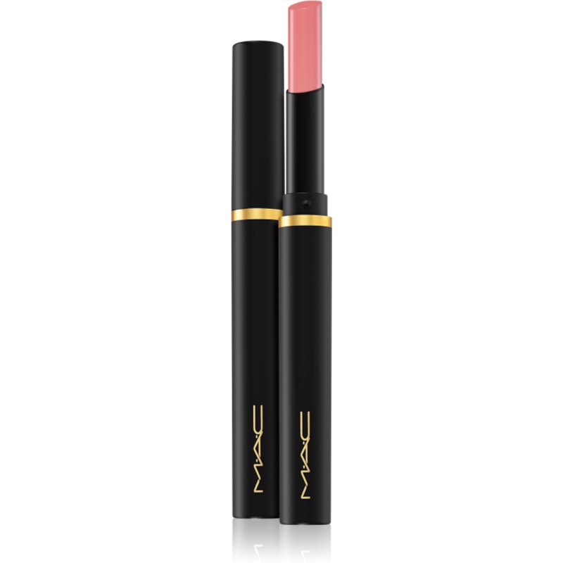 MAC Cosmetics Powder Kiss Velvet Blur Slim Stick ruj buze mat hidratant culoare Peppery Pink 2 g