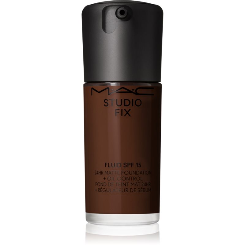 MAC Cosmetics Studio Fix Fluid SPF 15 24HR Matte Foundation + Oil Control machiaj cu efect matifiant SPF 15 culoare NW63 30 ml