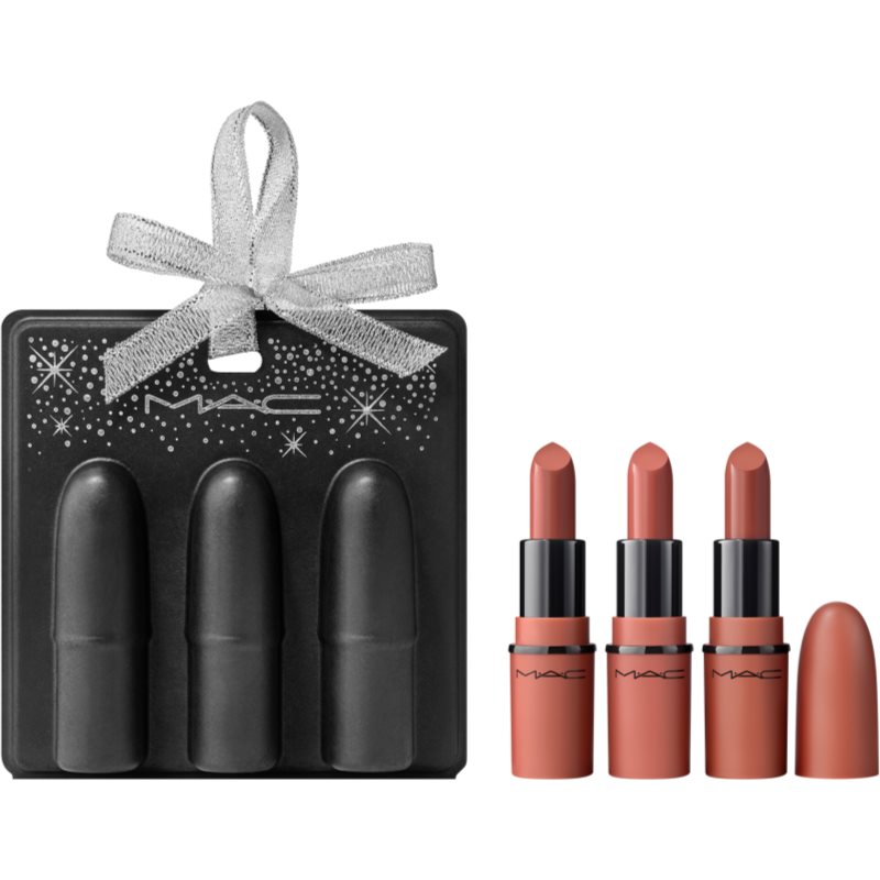MAC Cosmetics Holiday Teddy Party Mini Lip Trio set cadou de buze