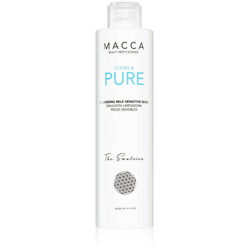 Macca Clean & Pure lapte pentru curatare pentru piele sensibilă