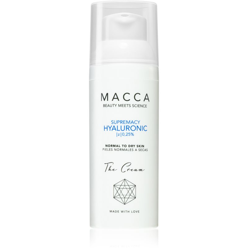 Macca Supremacy Hyaluronic crema de fata hidratanta cu acid hialuronic 50 ml