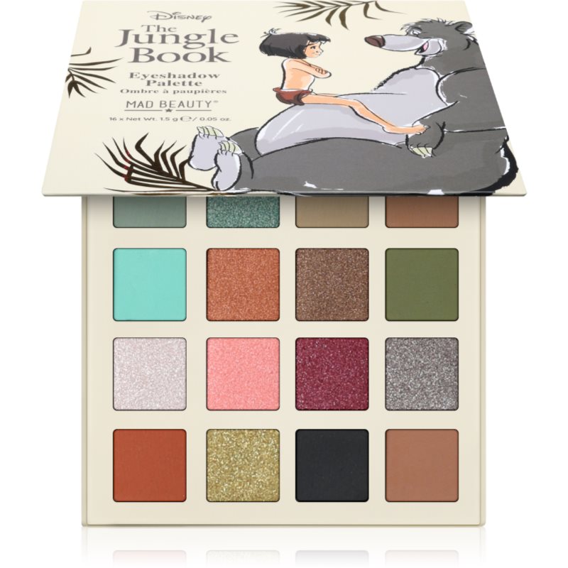Mad Beauty The Jungle Book paletă cu farduri de ochi 16x1.5 g