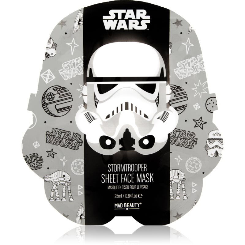 Mad Beauty Star Wars Storm Trooper mască textilă hidratantă cu extracte de ceai verde 25 ml