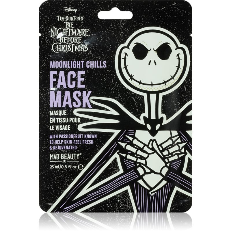 Mad Beauty Nightmare Before Christmas Jack mască textilă hidratantă 25 ml