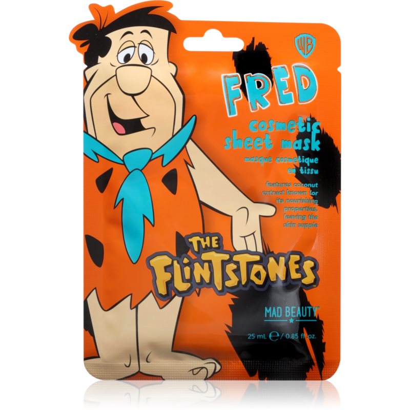 Mad Beauty The Flinstones Fred mască textilă hidratantă 25 ml