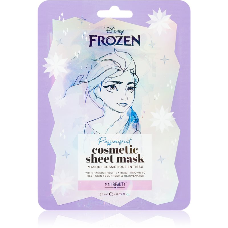 Mad Beauty Frozen Elsa Mască textilă cu efect de iluminare și hidratare 25 ml