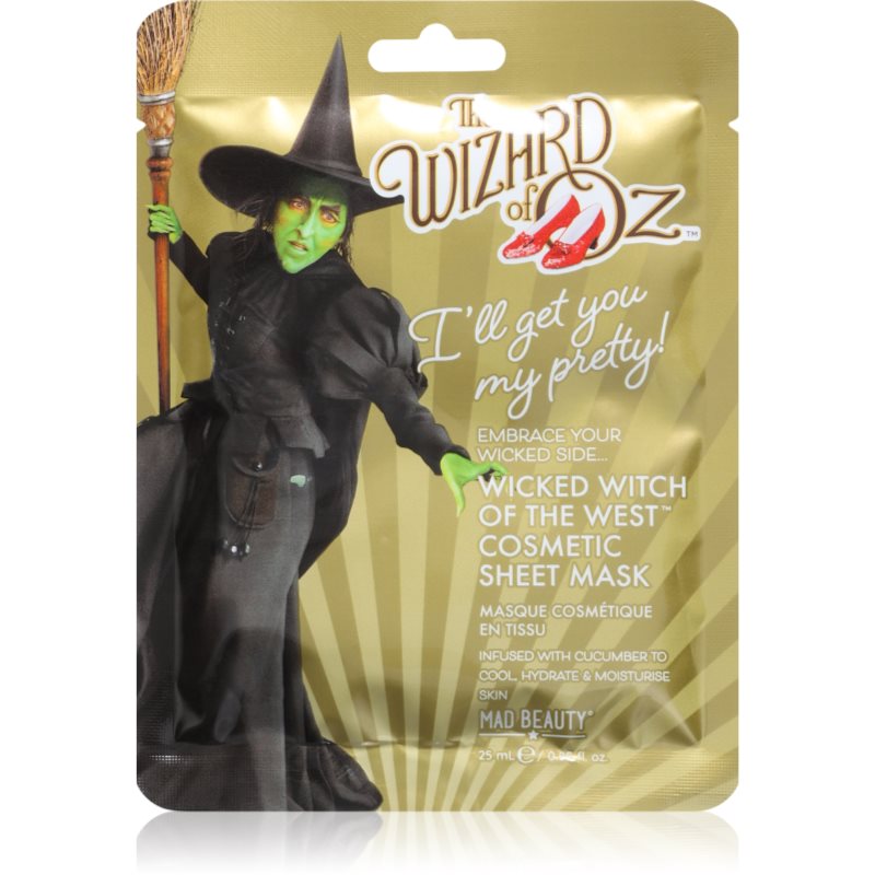 Mad Beauty Wizard of Oz Wicked Witch masca de celule cu efect calmant 25 ml