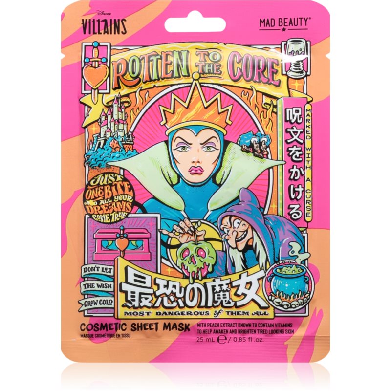 Mad Beauty Disney Villains Evil Queen Masca hidratanta cu efect revitalizant sub forma de foaie 25 ml