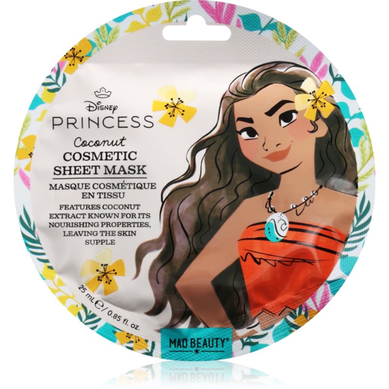 Mad Beauty Disney Princess Moana mască textilă hidratantă 25 ml