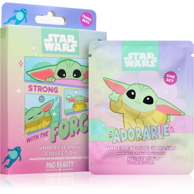 Mad Beauty Grogu Galaxy pernuțe din hidrogel zona ochilor 4 buc