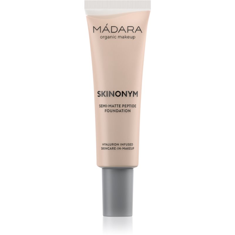 Mádara Skinonym Semi-Matte Peptide machiaj persistent cu peptide culoare Ivory 20 30 ml