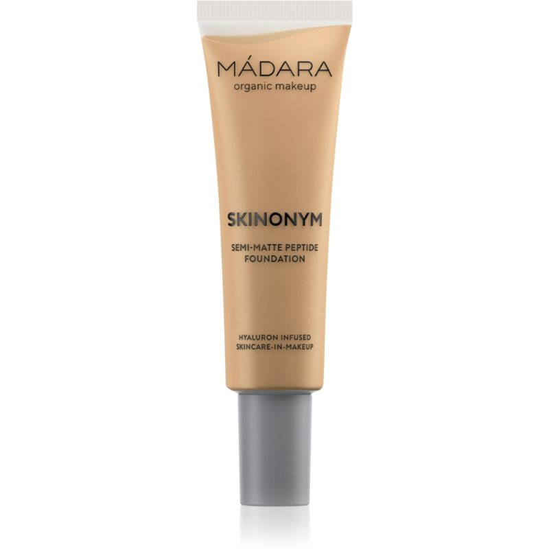 Mádara Skinonym Semi-Matte Peptide machiaj persistent cu peptide culoare Golden Sand 50 30 ml