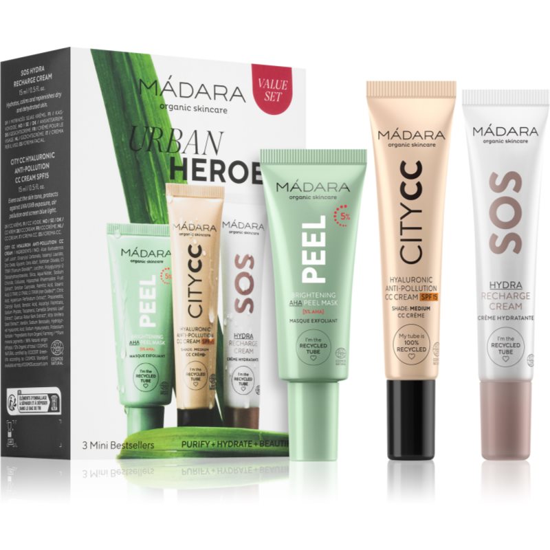 MÁDARA Urban Heroes set cadou faciale culoare Medium