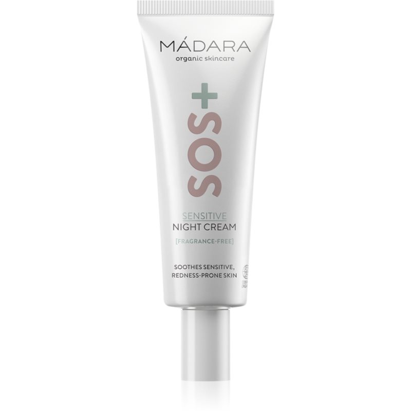MÁDARA SOS+ Sensitive crema de noapte pentru piele sensibilă 70 ml