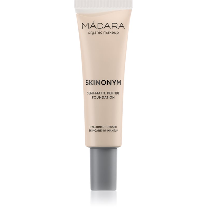 MÁDARA Skinonym Semi-Matte Peptide machiaj persistent cu peptide culoare #15 Stone 30 ml