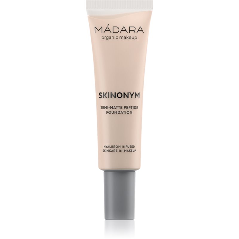 MÁDARA Skinonym Semi-Matte Peptide machiaj persistent cu peptide culoare #25 Linen 30 ml