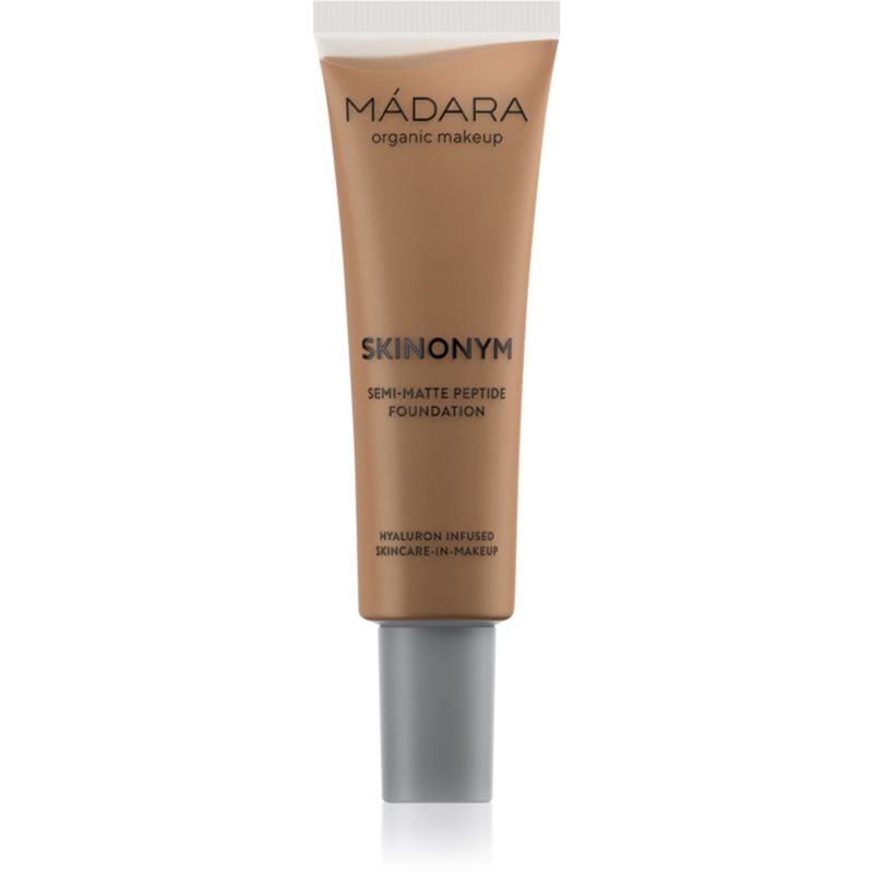 MÁDARA Skinonym Semi-Matte Peptide machiaj persistent cu peptide culoare #75 Auburn 30 ml