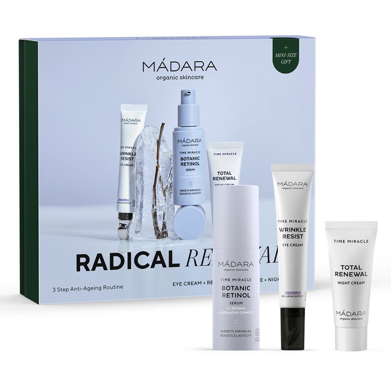 MÁDARA Time Miracle Radical Renewal set(împotriva îmbătrânirii pielii)