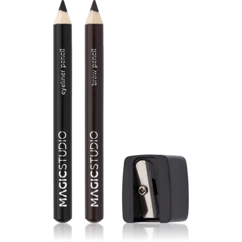 Magic studio Eyeliner Pencil Brow & Sharpener set pentru ochi și sprâncene 0.5 g