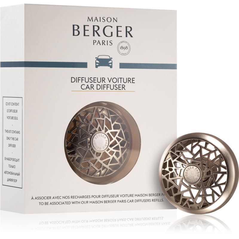 Maison Berger Paris Graphic suport auto pentru miros Clip (Matte Nickel) 1 buc