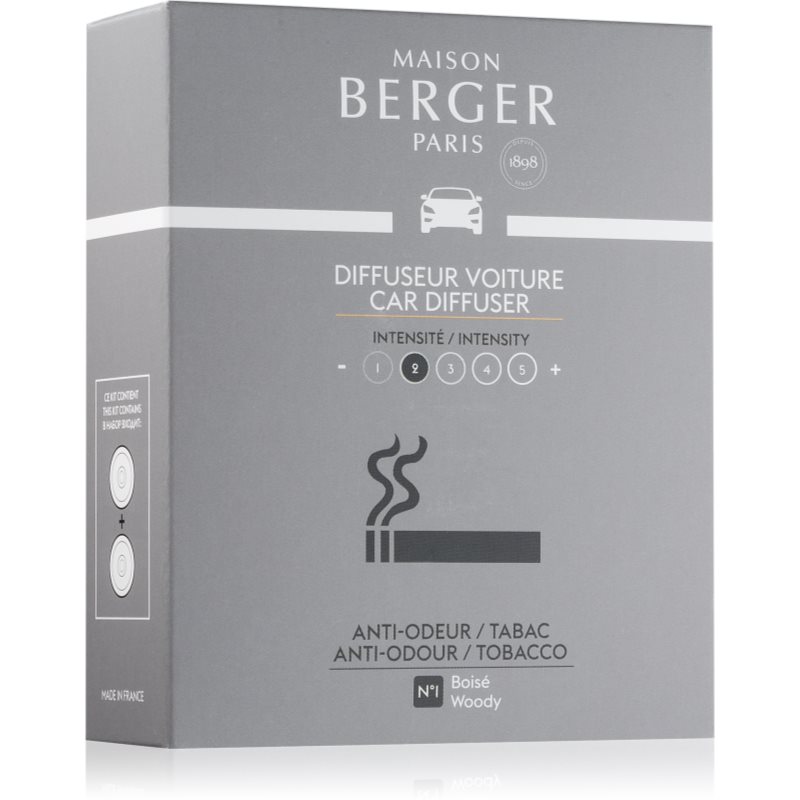 Maison Berger Paris Anti Odour Tobacco parfum pentru masina Refil 2x17 g