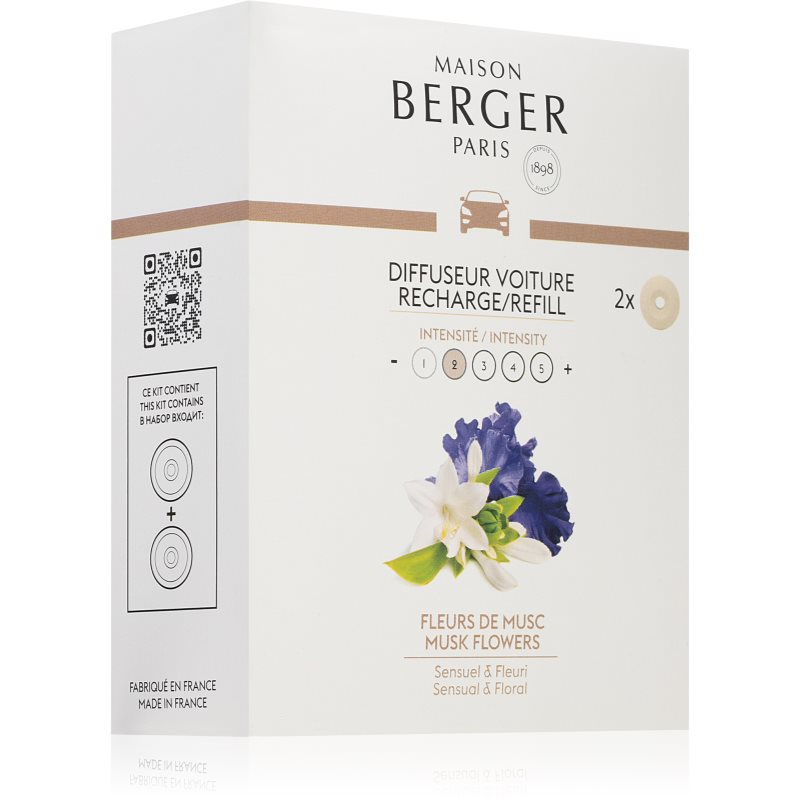 Maison Berger Paris Musk Flowers parfum pentru masina rezervă