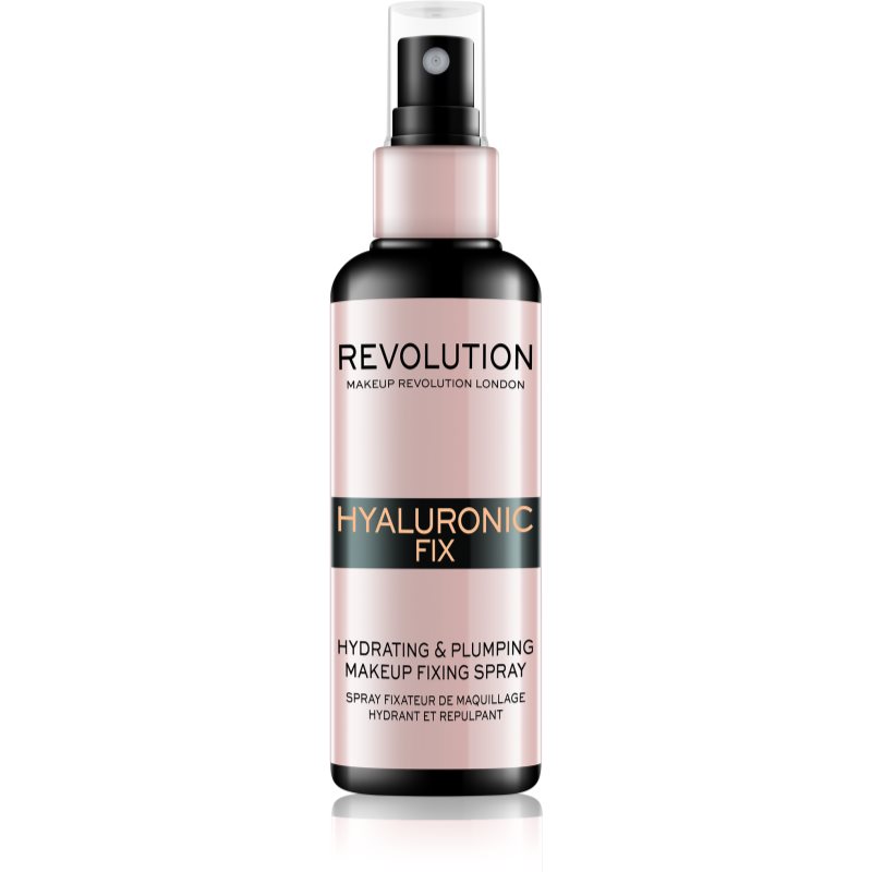 Makeup Revolution Hyaluronic Fix Hydrating & Plumping fixator make-up cu efect de hidratare 100 ml