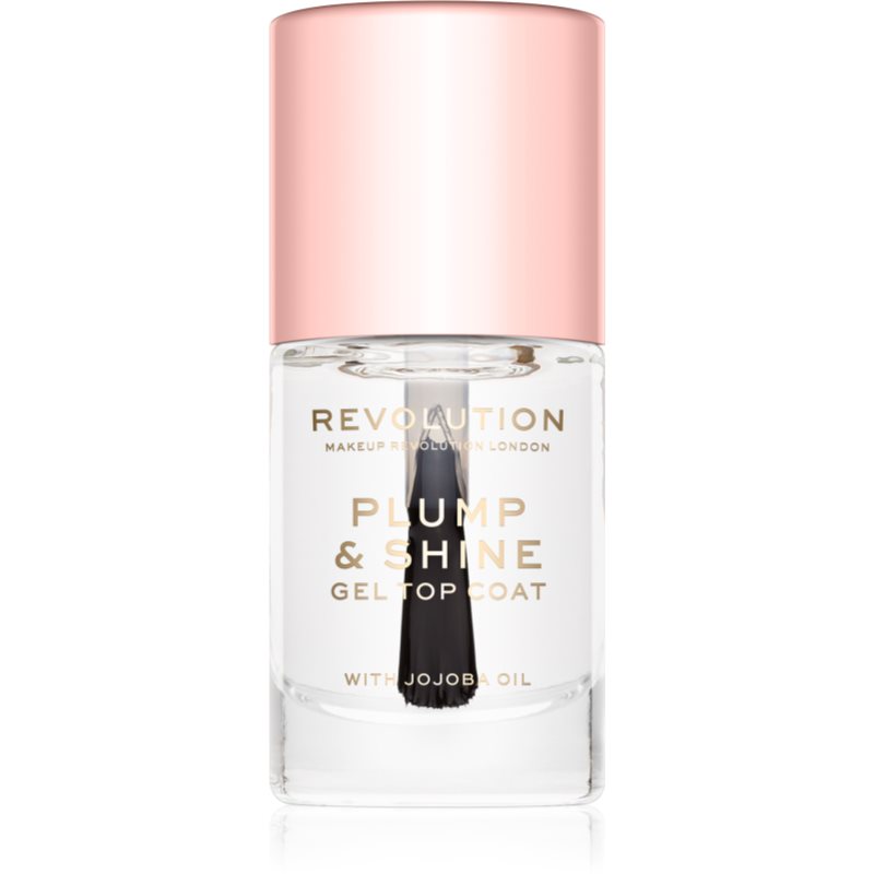 Makeup Revolution Plump & Shine lac de unghii cu efect de gel translucid 10 ml