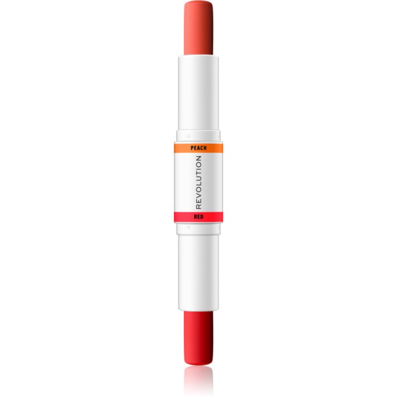 Makeup Revolution Colour Correcting baton corector pentru uniformizarea nuantei tenului culoare Red & Peach 2x4,3 g