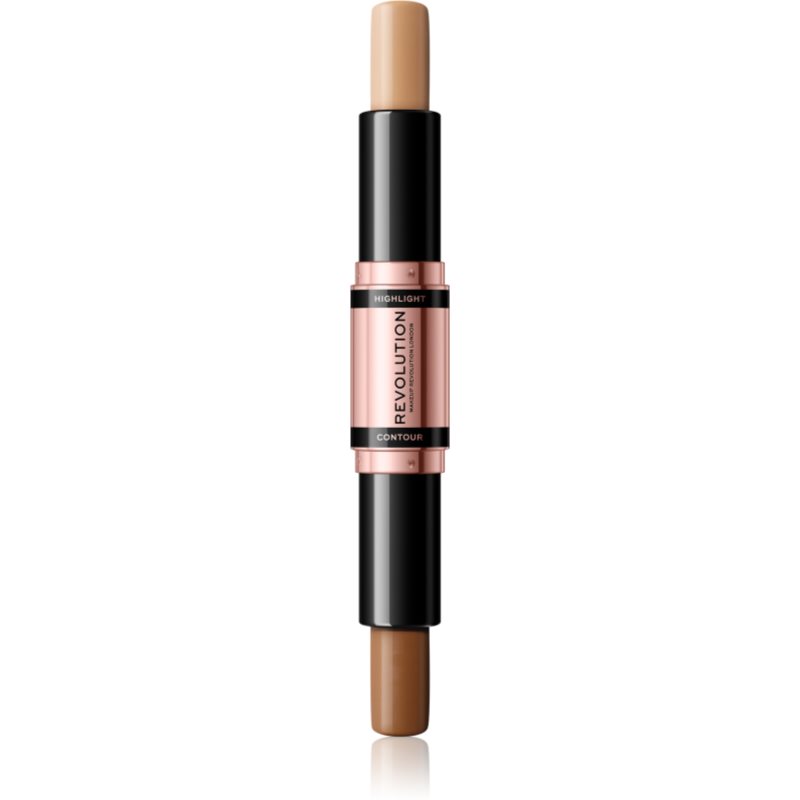 Makeup Revolution Fast Base baton pentru dublu contur culoare Medium 2x4,3 g