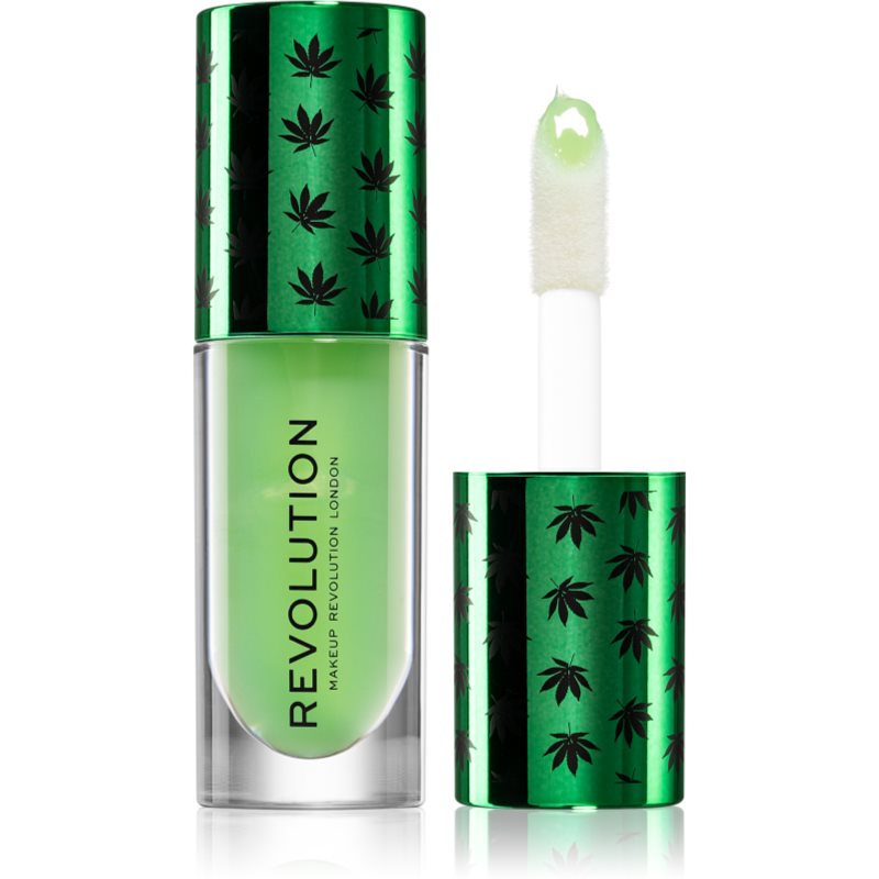 Makeup Revolution Good Vibes Chilled Bomb ulei pentru buze cu ulei de canepa 4,6 ml