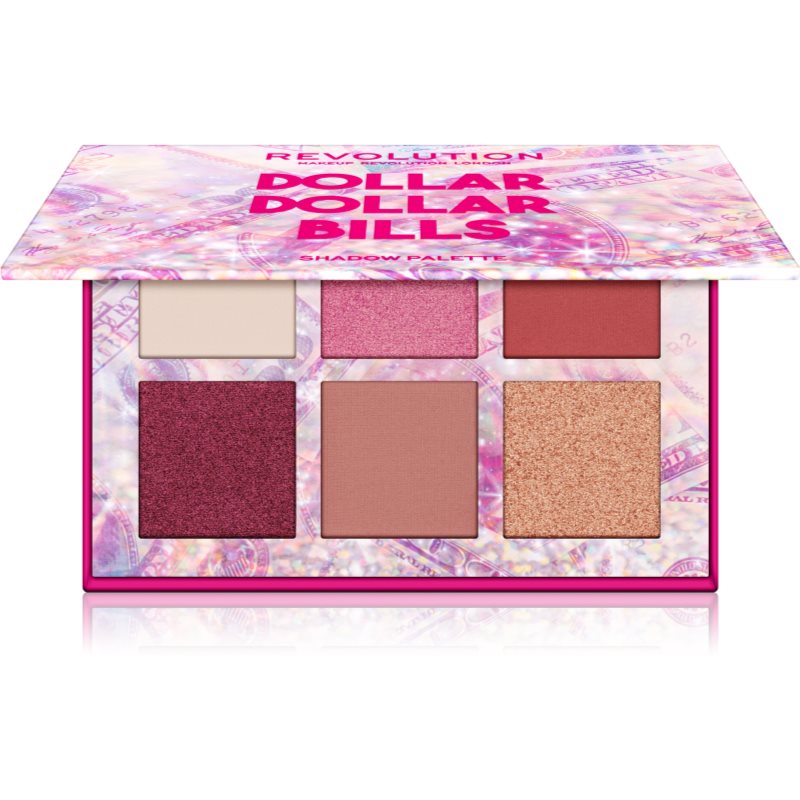 Makeup Revolution Power Shadow Palette paletă cu farduri de ochi culoare Dollar Dollar Bills 6,6 g