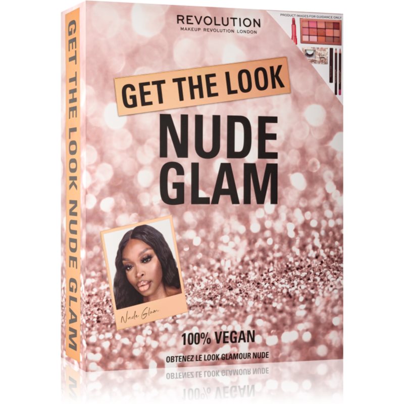 Makeup Revolution Get The Look Nude Glam set cadou (pentru look perfect)