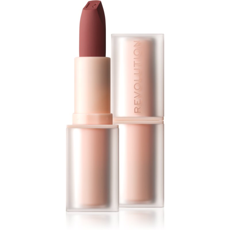 Makeup Revolution Lip Allure Soft Satin Lipstick ruj cremos cu finisaj satinat culoare Wifey Dusky Pink 3,2 g