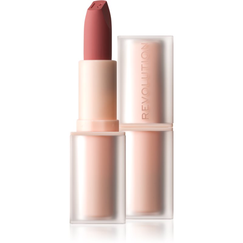 Makeup Revolution Lip Allure Soft Satin Lipstick ruj cremos cu finisaj satinat culoare Queen Pink 3,2 g