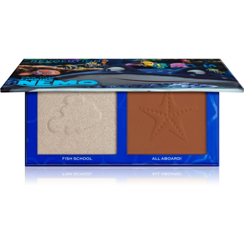 Makeup Revolution X Finding Nemo paleta bronzare si stralucire culoare Wake Up 9 g