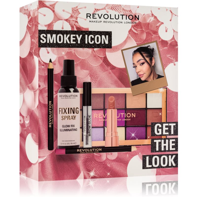 Makeup Revolution Get The Look Smokey Icon set cadou (pentru look perfect)