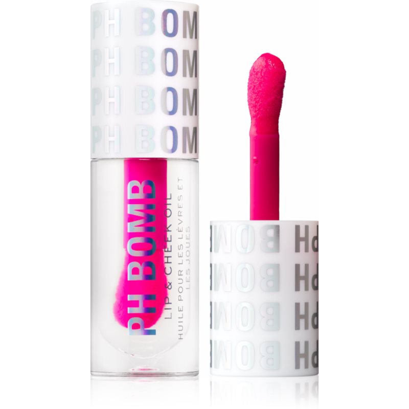 Makeup Revolution PH Bomb Lip & Cheek Oil balsam ph auto-colorant buze si obraz culoare Universal 4.5 ml