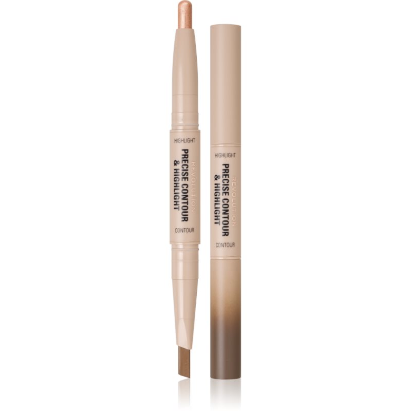 Makeup Revolution Precise Contour & Highlight baton pentru dublu contur culoare Medium 1.45 g