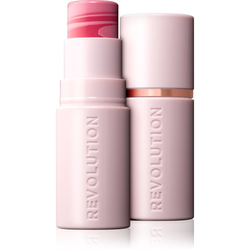 Makeup Revolution Skin Silk Blush Stick blush cremos stick culoare Light Pink Marble 4.5 g