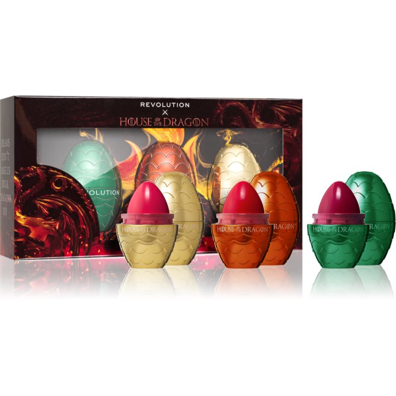 Makeup Revolution X House of Dragon Dragon Egg set cadou buze si obraz 1 buc