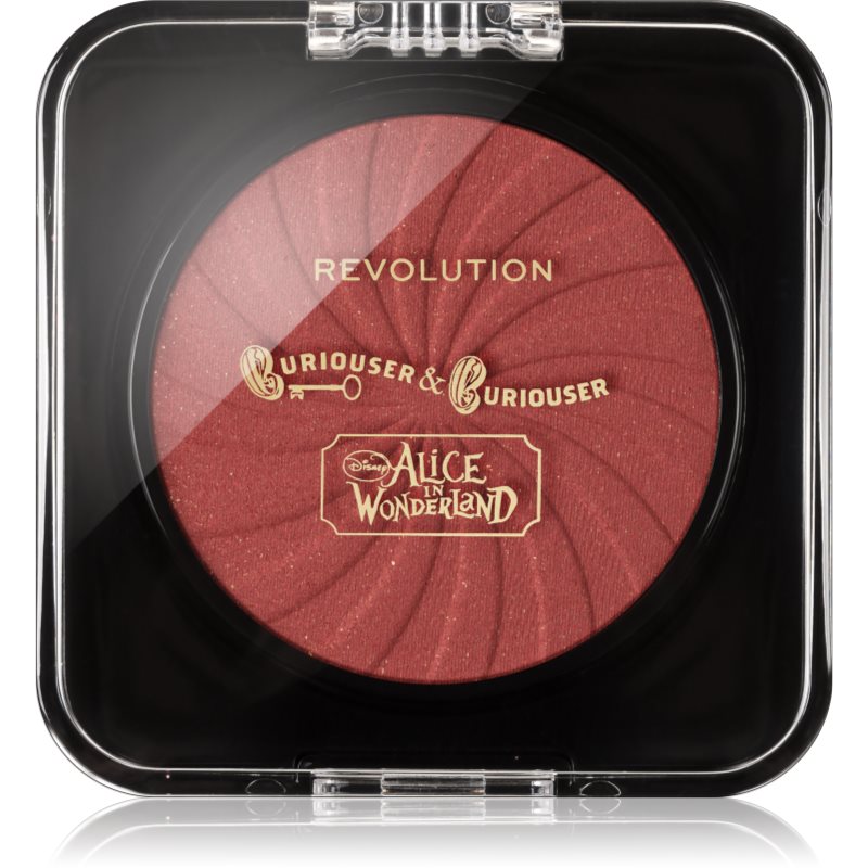 Makeup Revolution X Alice in Wonderland blush cu efect iluminator culoare The Wrong Alice Blusher 3.5 g